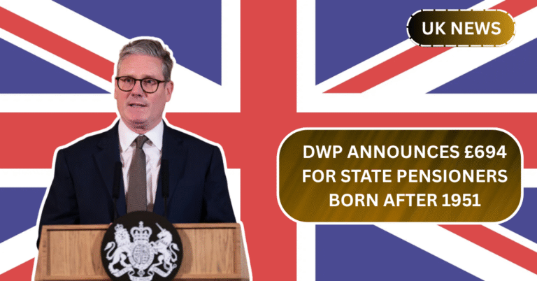 DWP Announces £694 for State Pensioners Born After 1951: Are You Eligible?