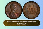 Rare 1943 Lincoln Penny Worth $7,680,000 Could Still Be Found in Everyday Change